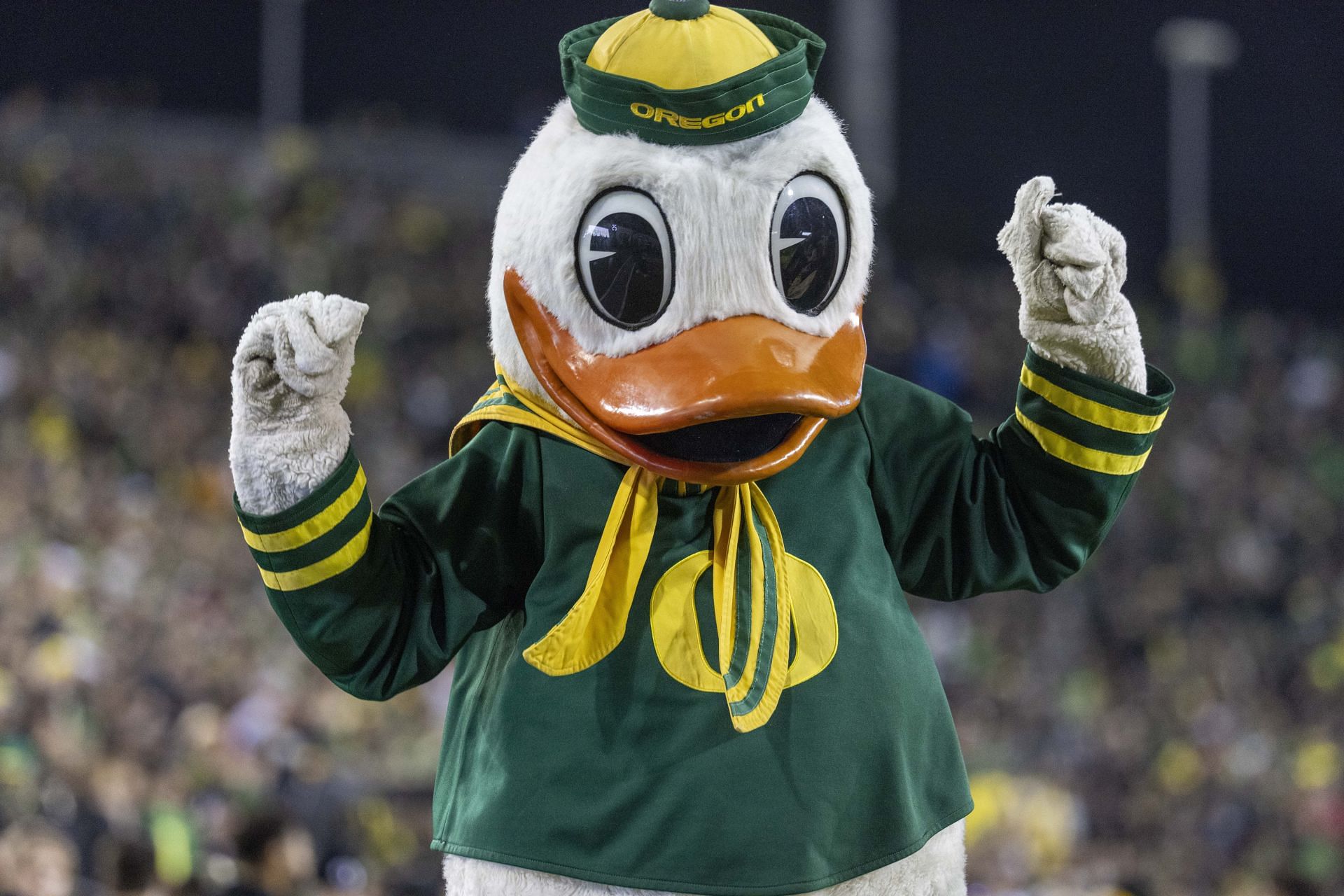 The Oregon Duck is a popular staple of Pac-12 football.