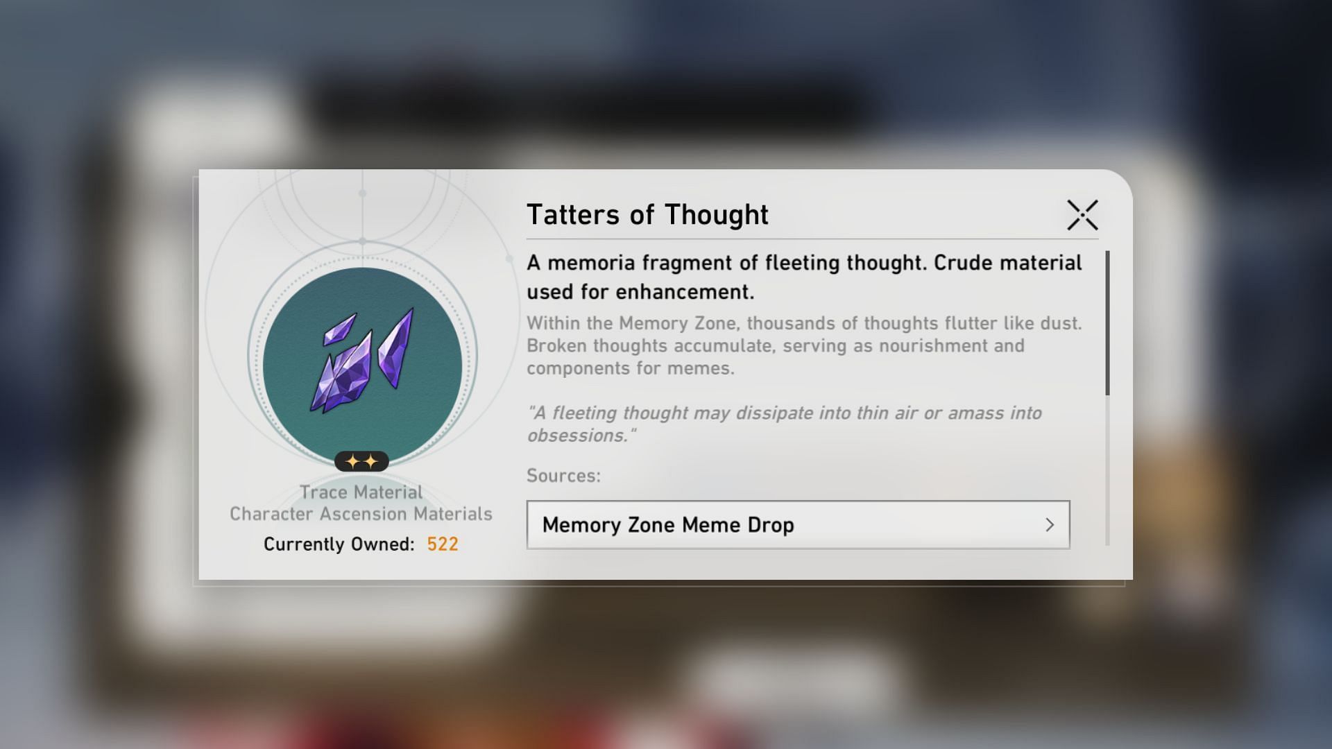 Tatters of Thought (Image via HoYoverse)