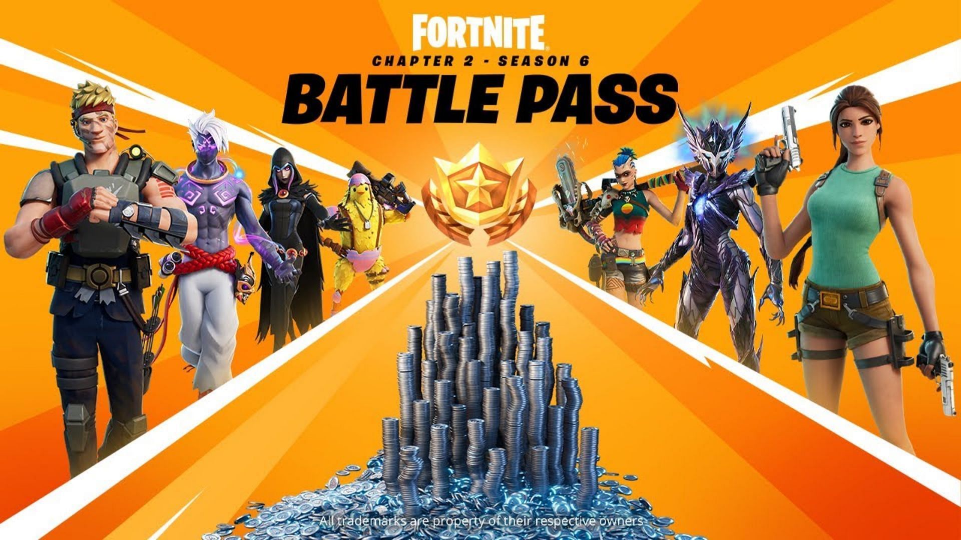 Chapter 2 Season 6 Battle Pass (Image via Epic Games)