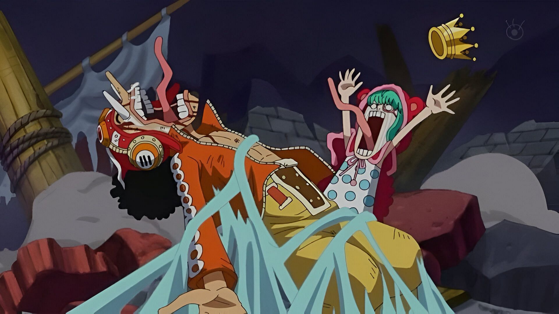 Usopp (left) and Sugar (right) as seen in the anime (Image via Toei Animation)