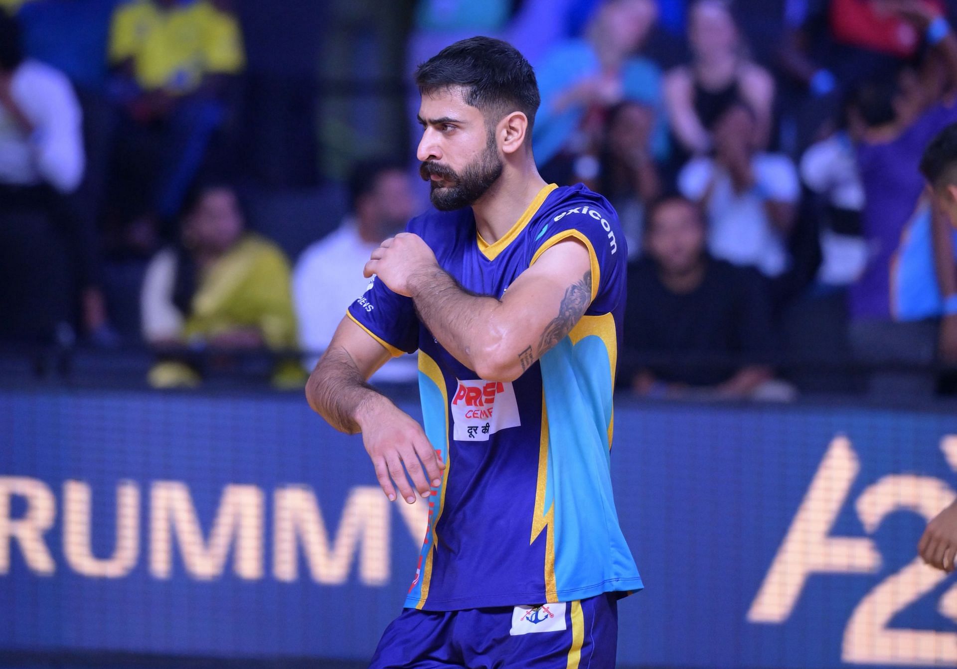 Delhi Toofans captain Saqlain Tariq (Image Credits: RuPay Prime Volleyball League)