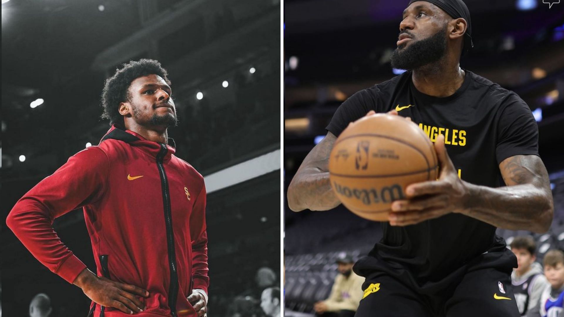 LeBron James and Bronny James