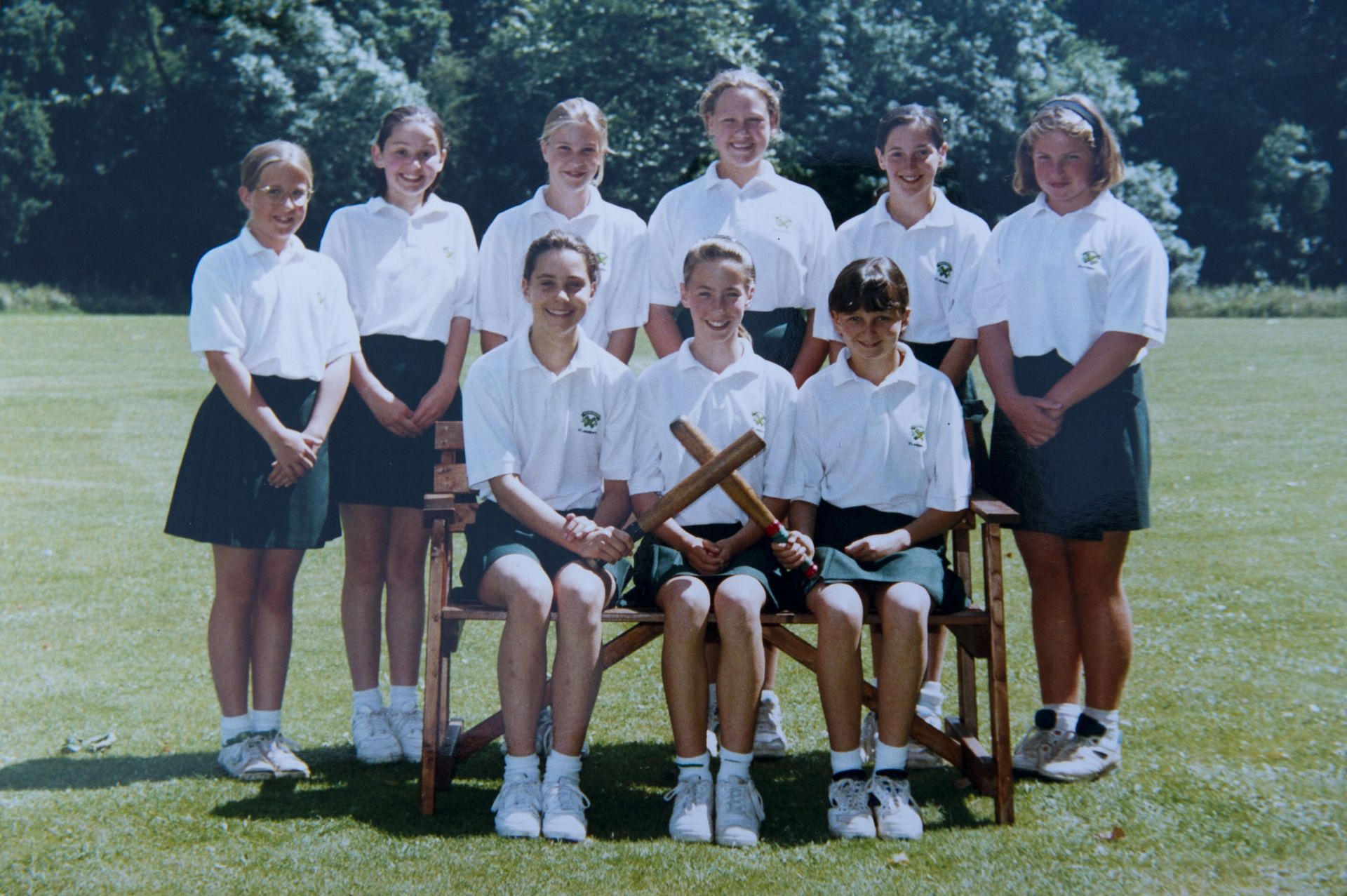 St Andrew&#039;s School Team Photo Of Kate Middleton (front row, L) (Image via Getty)