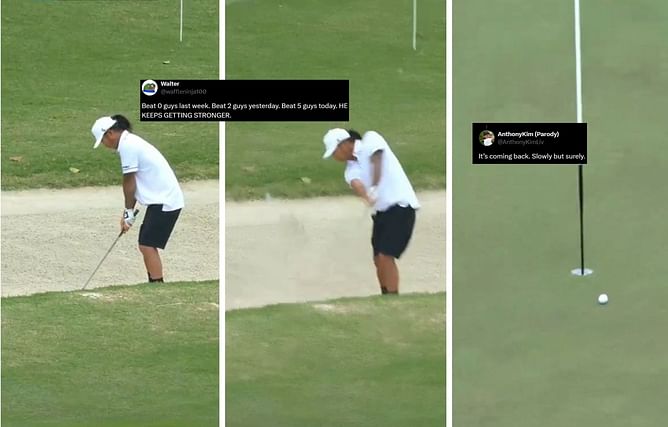 “It’s coming back, slowly but surely” – LIV Golf fans react to Anthony Kim’s impressive bunker shot at Hong Kong