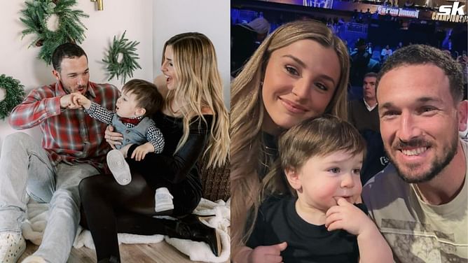 PHOTO: Alex Bregman's wife Reagan shares adorable moment as son Knox bonds with Astros mascot