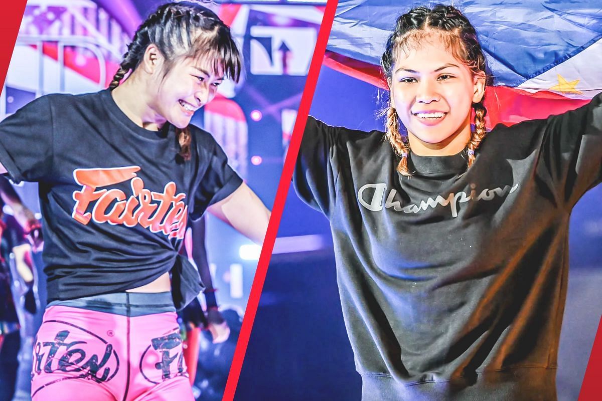 Stamp (L) says she and Denice Zamboanga (R) will put friendship aside to treat the fans in their title clash later this year. -- Photo by ONE Championship