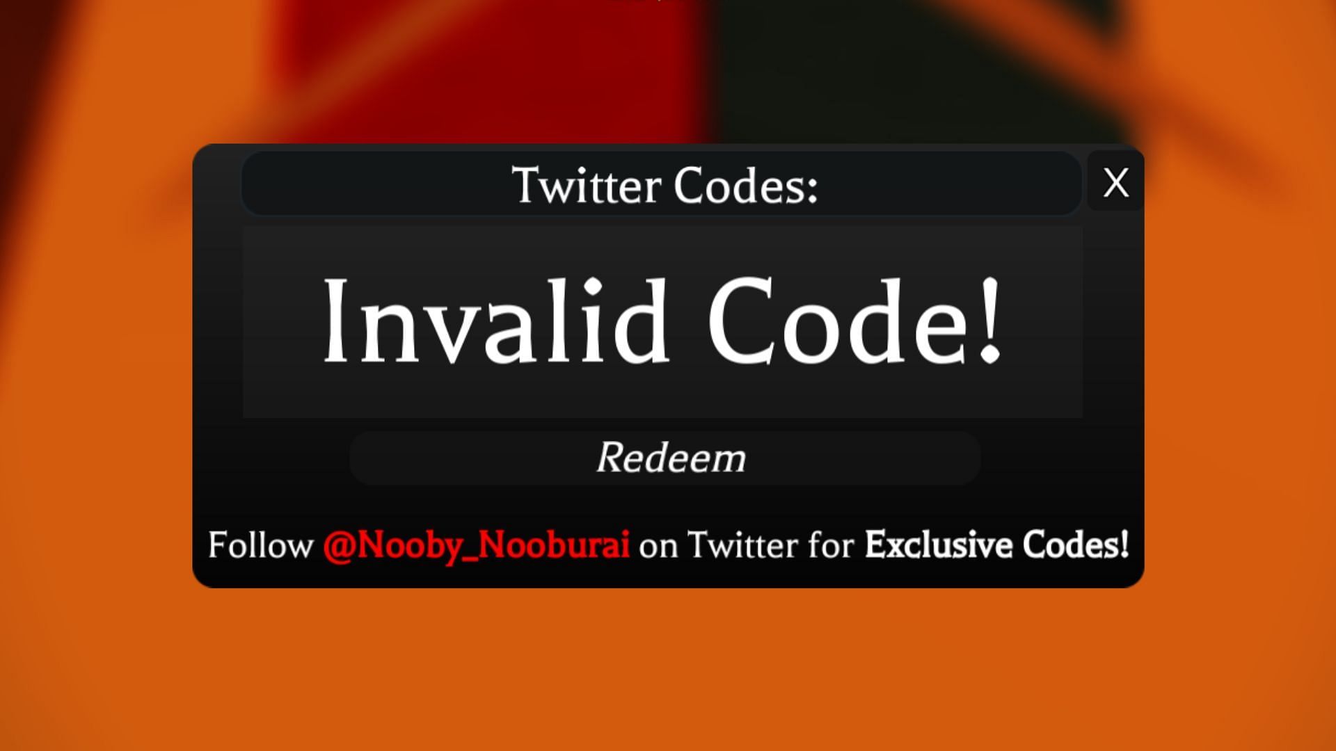 Call of Chivalry code troubleshooting (Image via Roblox)