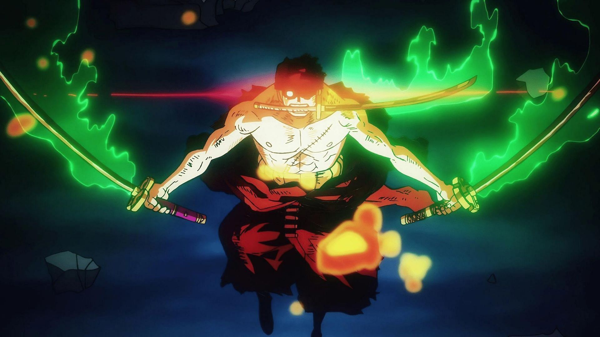 Zoro uses King of Hell (Image via Toei Animation)