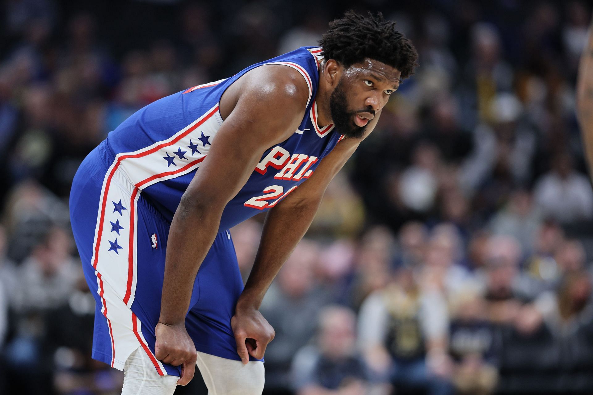 Embiid at Philadelphia 76ers v Indiana Pacers