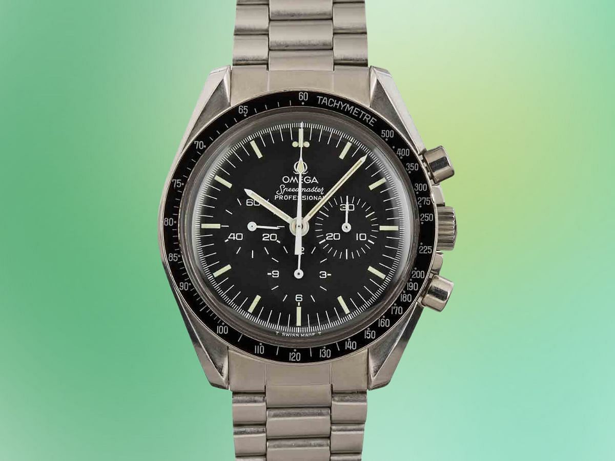 The Vintage Omega Speedmaster Stainless Steel (Image via Bob&rsquo;s watches)
