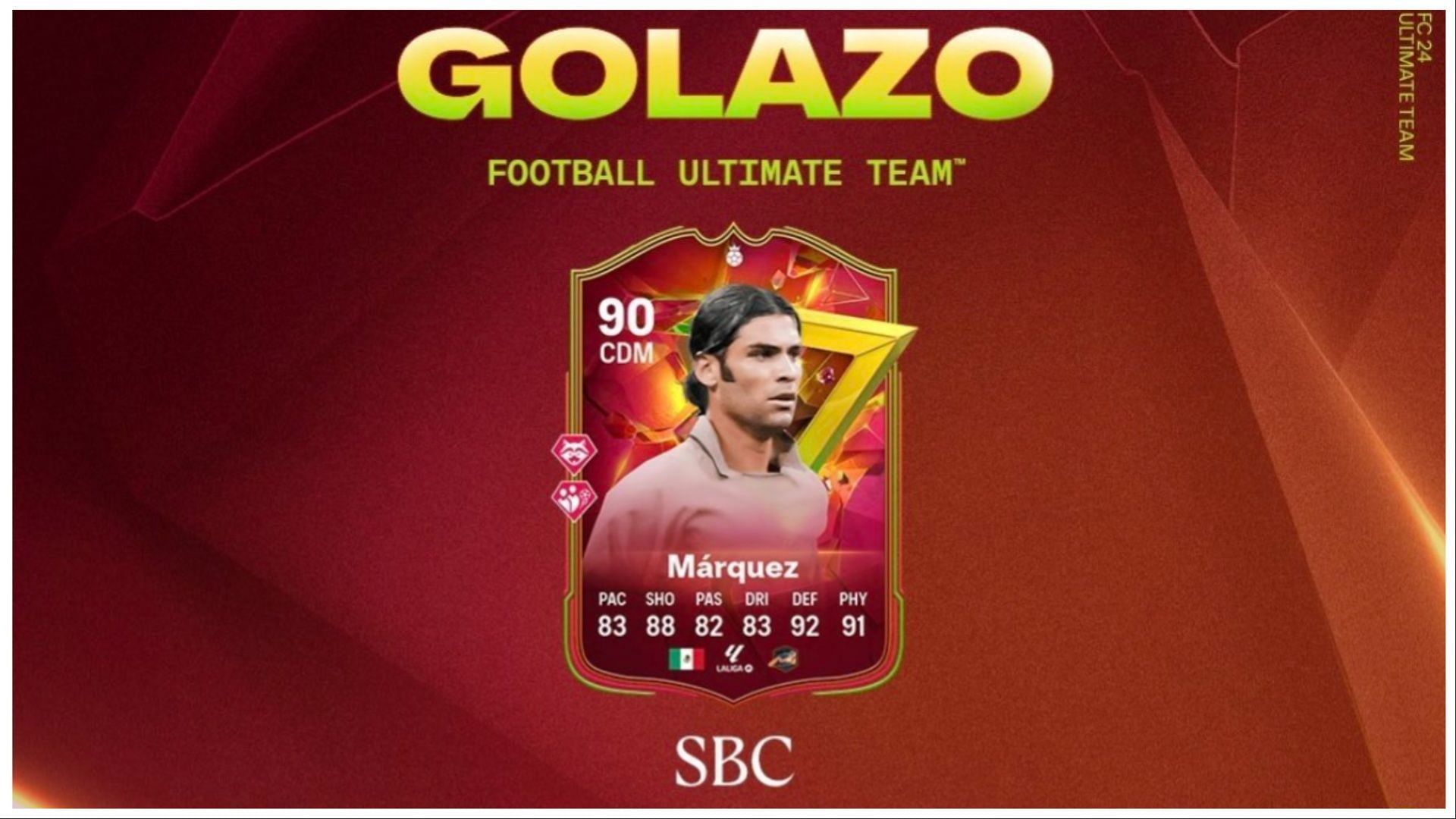 The EA FC 24 Rafael Marquez Golazo SBC is now live