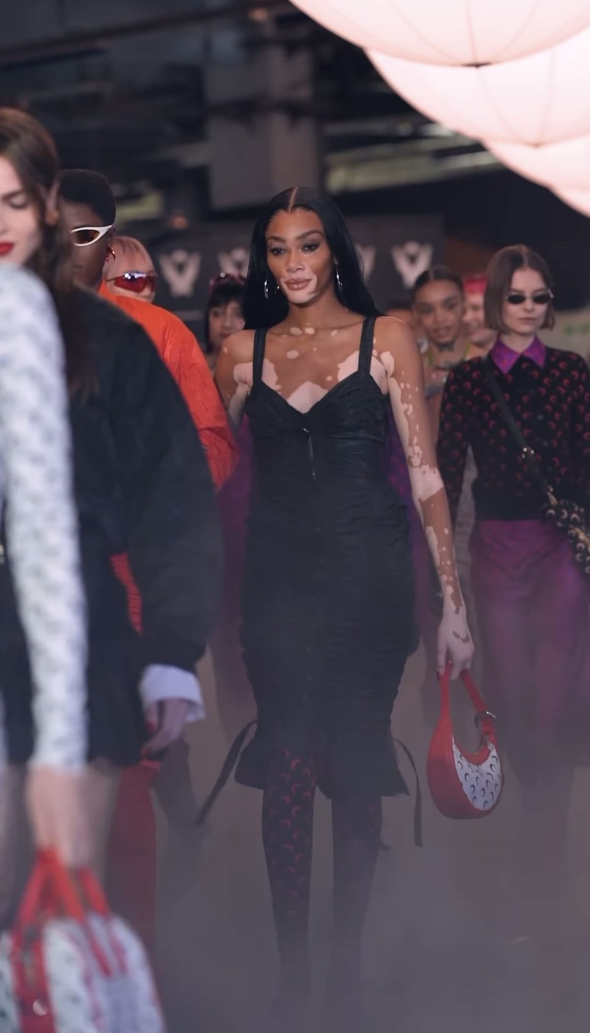 Kyle Kuzma’s girlfriend Winnie Harlow contrasts all-black ensemble with