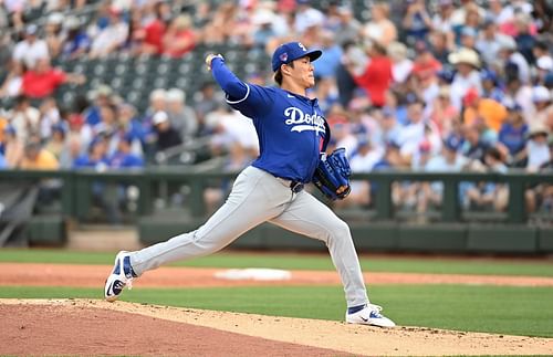 Dodgers Yoshinobu Yamamoto (Image via Getty)