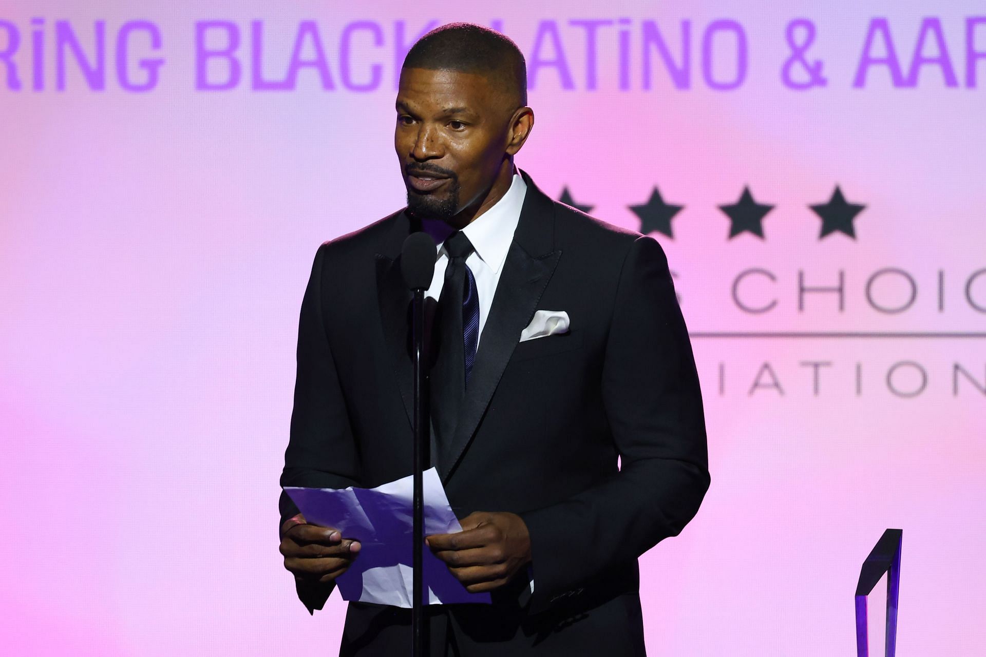 Jamie Foxx at the CAA Awards (Image via Getty)