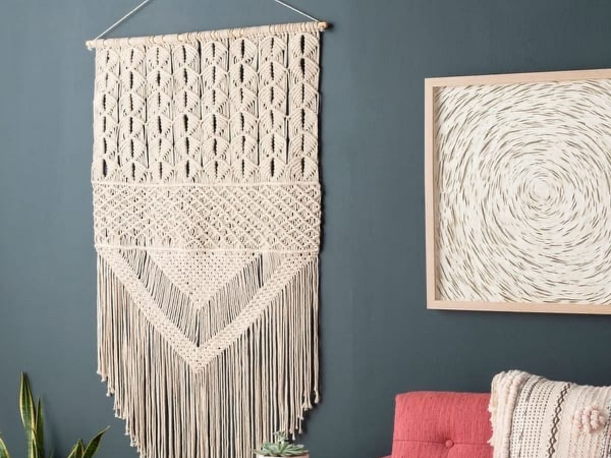 Macrame wall tapestry (Image via Bed Bath and Beyond)
