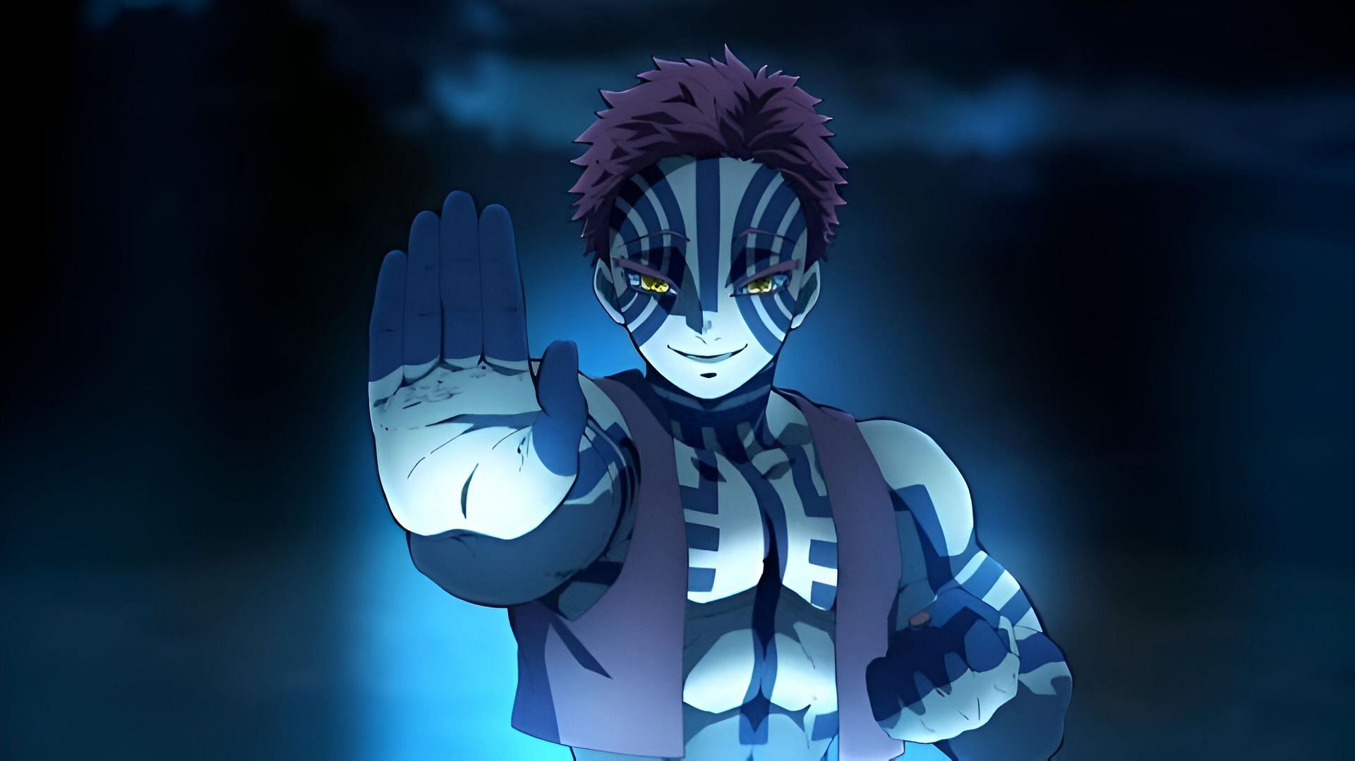 Akaza as seen in the anime (Image via Ufotable)