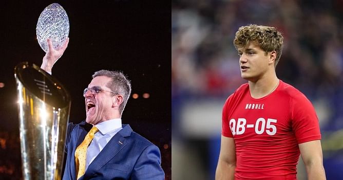 "Best I've ever seen a quarterback do": $40M worth Jim Harbaugh can't stop raving about former Michigan QB J.J. McCarthy's Pro Day performance