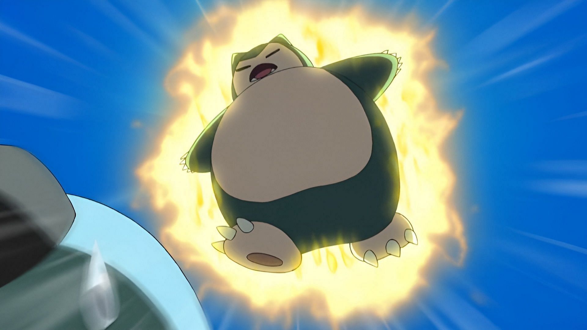 Snorlax uses the Pulverizing Pancake Z-Move in the anime (Image via The Pokemon Company)