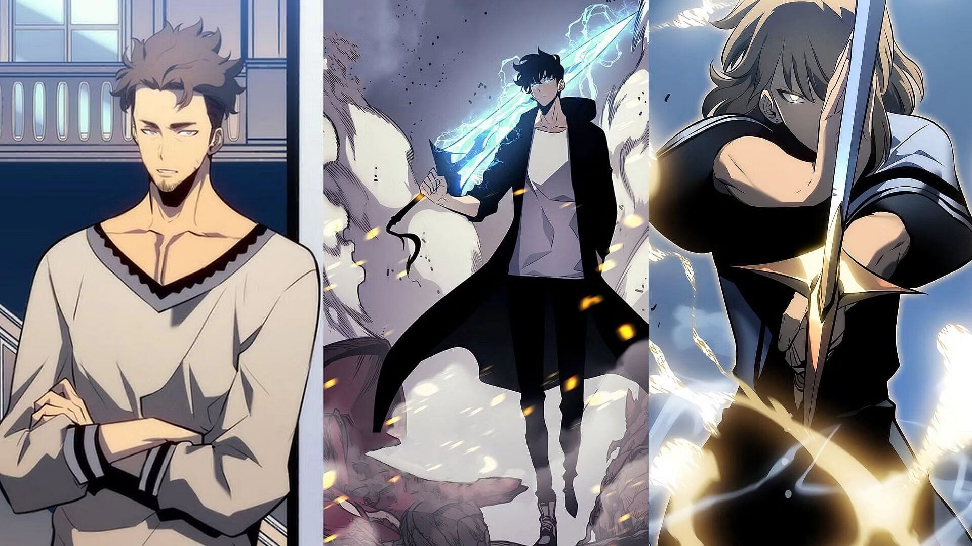 Some of the most prominent Hunters in the series (Image via Chugong/DUBU/Webtoon).