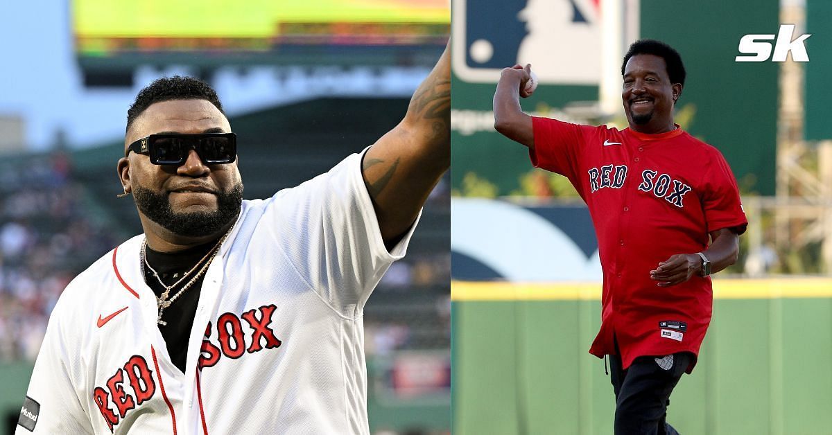 WATCH: Red Sox legends Pedro Martinez &amp; David Ortiz throw first pitch at Dominican Republic Series