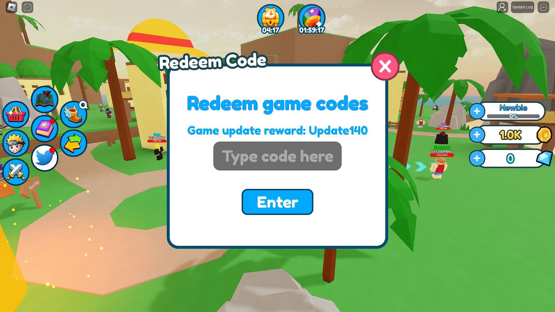 Active codes for Ultimate Anime Simulator (Image via Roblox)