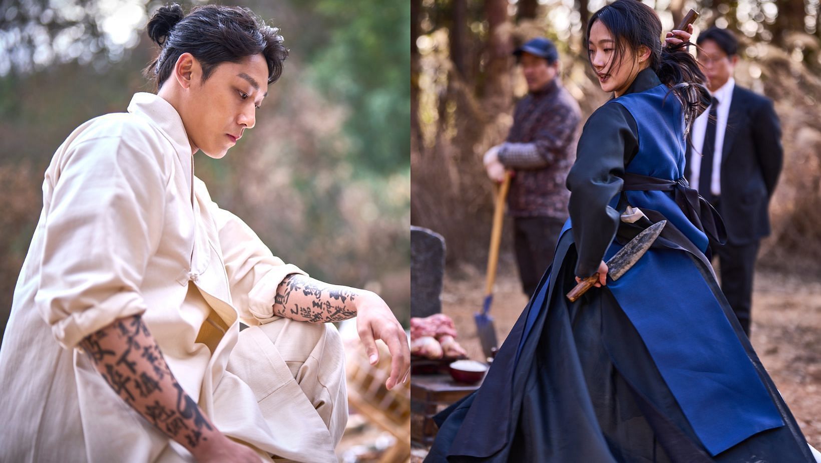 Lee Do-hyun dishes out his experience while filming for Exhuma. (Images via X/@showboxmovie)