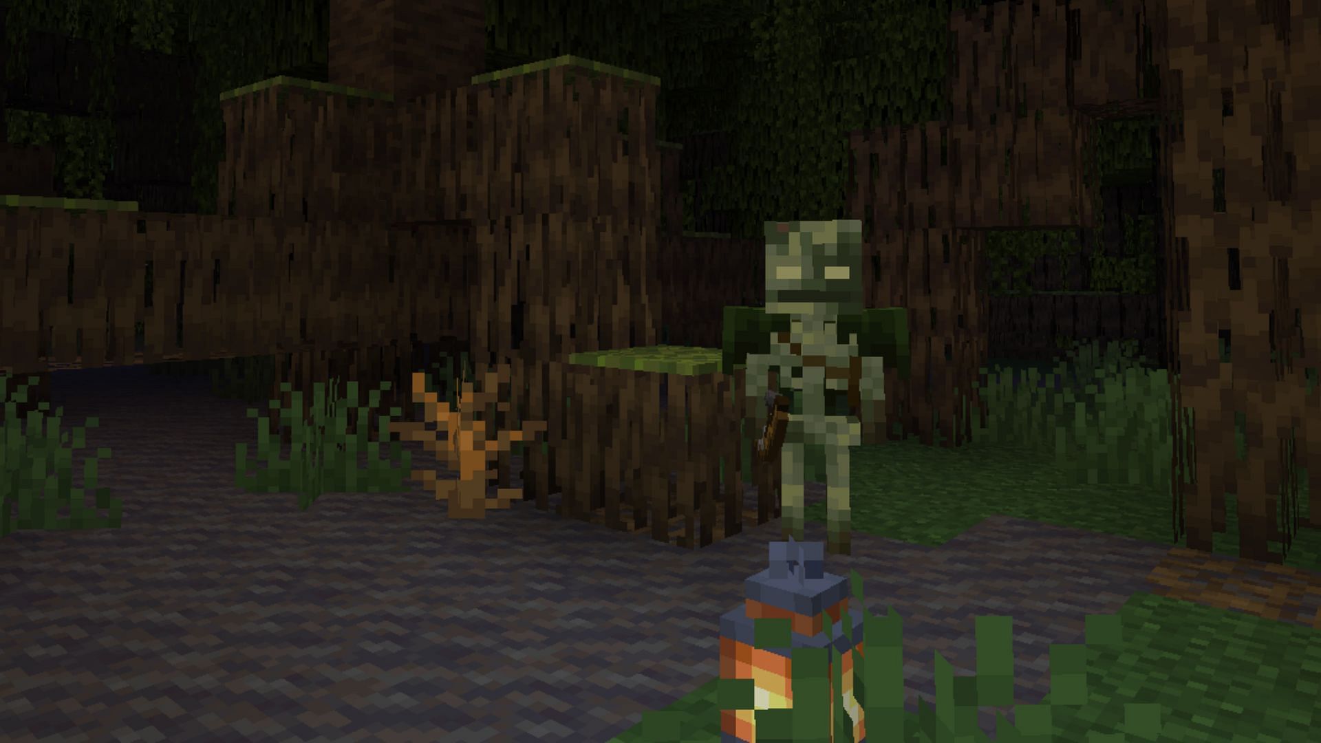 The Bogged is a new skeleton variant spawning in swamps (Image via Mojang Studios)