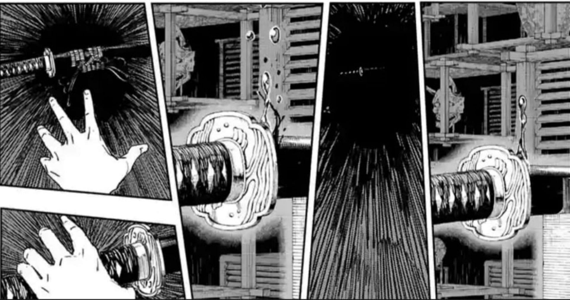 Chihiro reaches out to Enten in the chapter (Image via Takeru Hokazono/Shueisha)