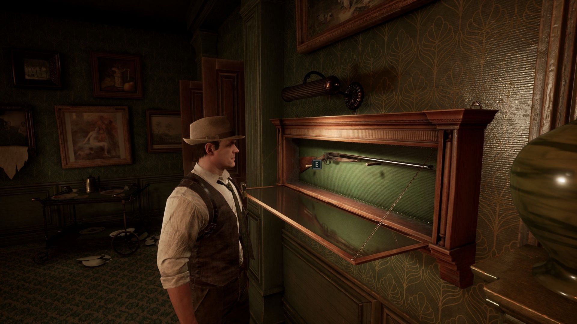 Obtaining the Lost Children Lagniappe set allows access to the shotgun (Image via THQ Nordic)