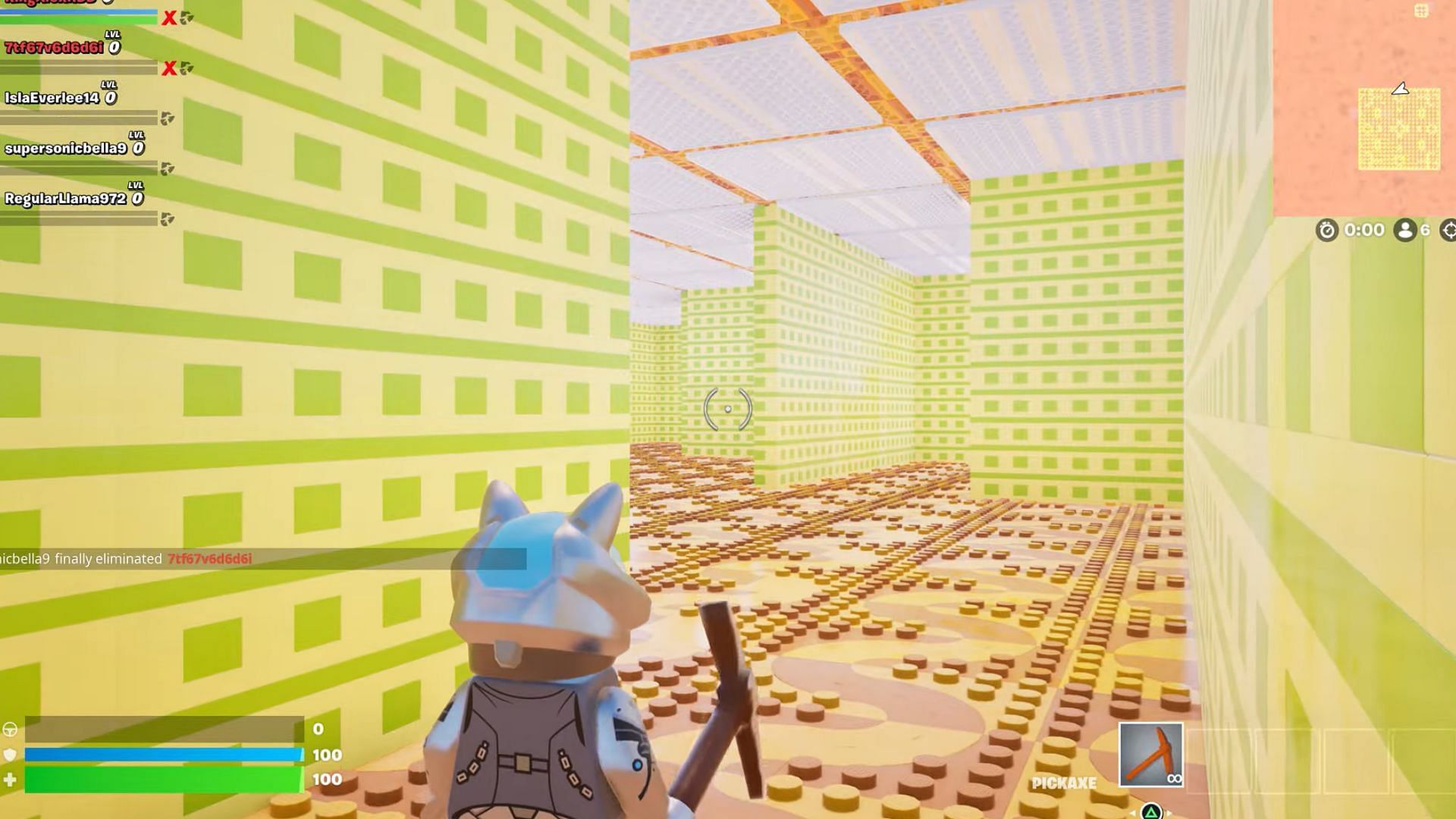 The LEGO Blocks Backroom map has been designed to resemble the iconic location (Image via KingAlexHD on YouTube)