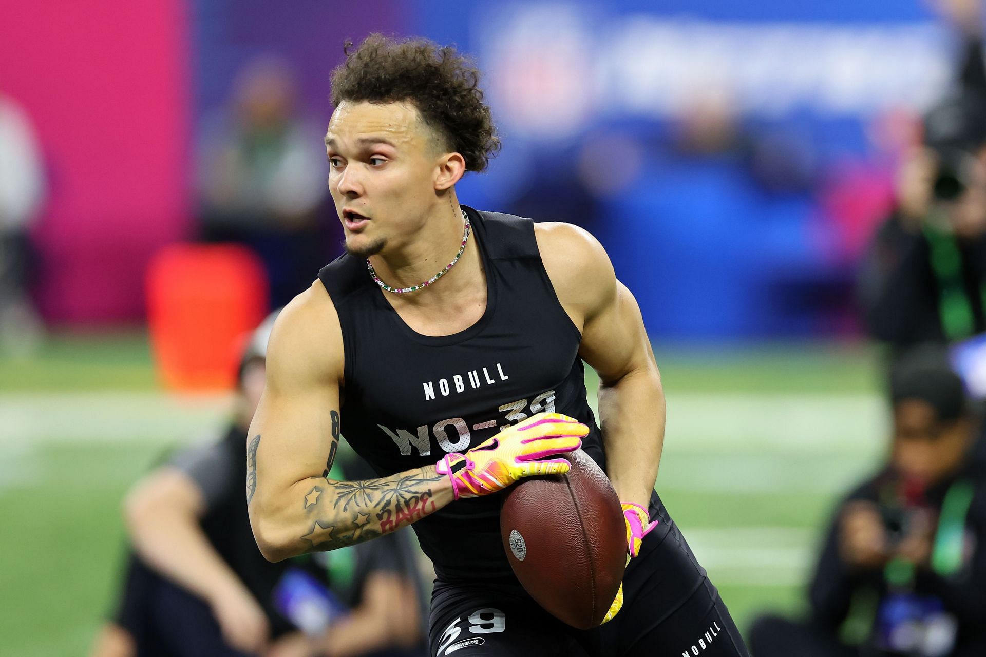 Roman Wilson at NFL Combine