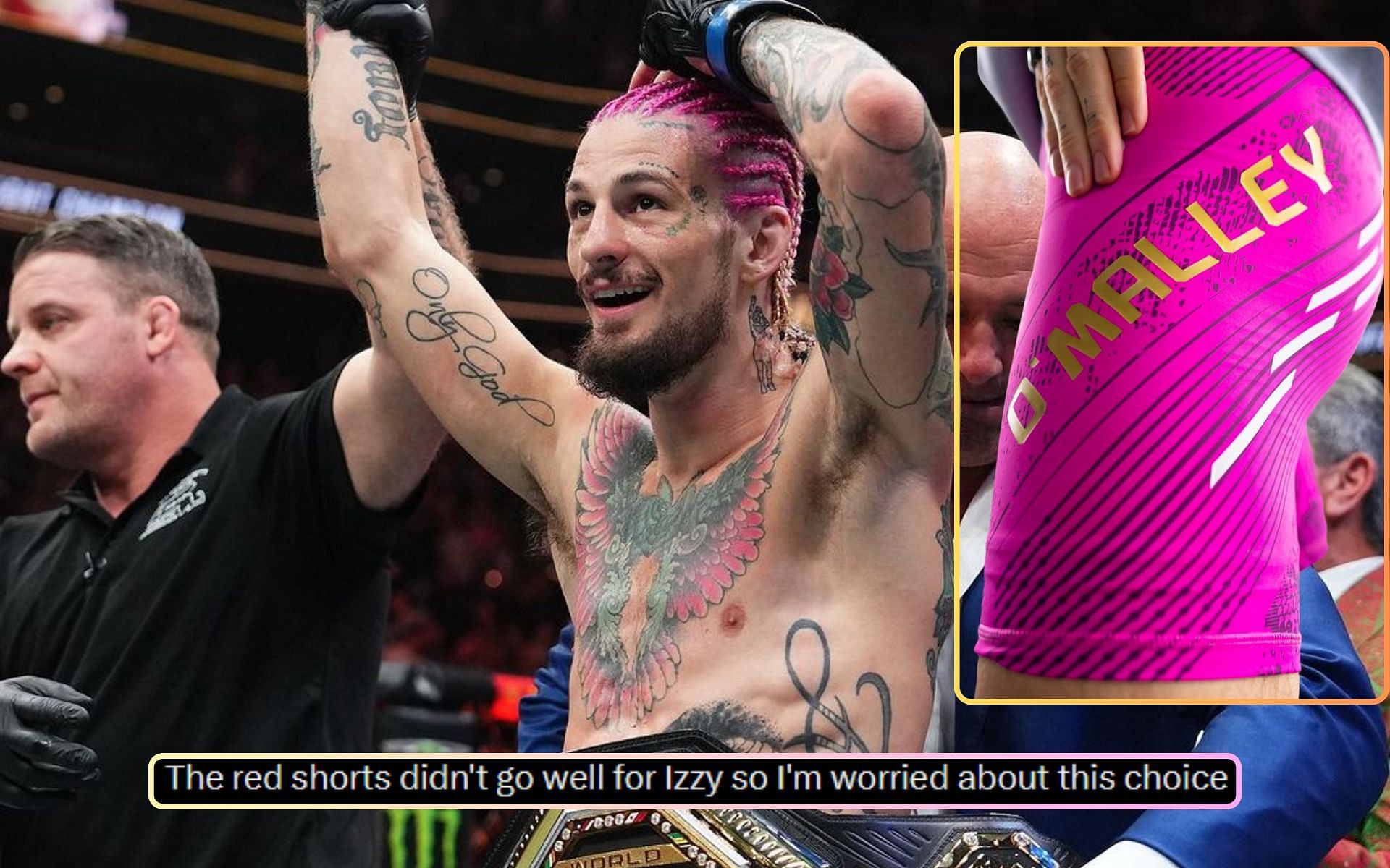 Sean O&rsquo;Malley to sport unique pink shorts at UFC 299