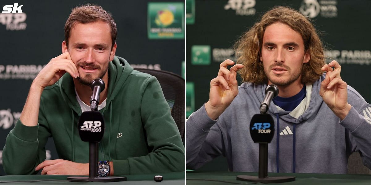 Stefanos Tsitsipas has had his say on practicing with rival Daniil Medvedev at Indian Wells