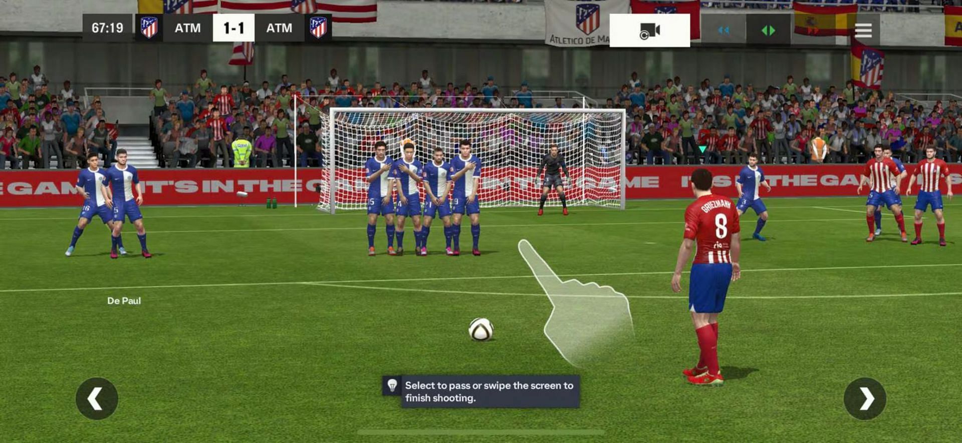 Perfecting set-pieces like free kicks and corners is an easy way to score goals in EA FC Mobile (Image vis EA Sports)