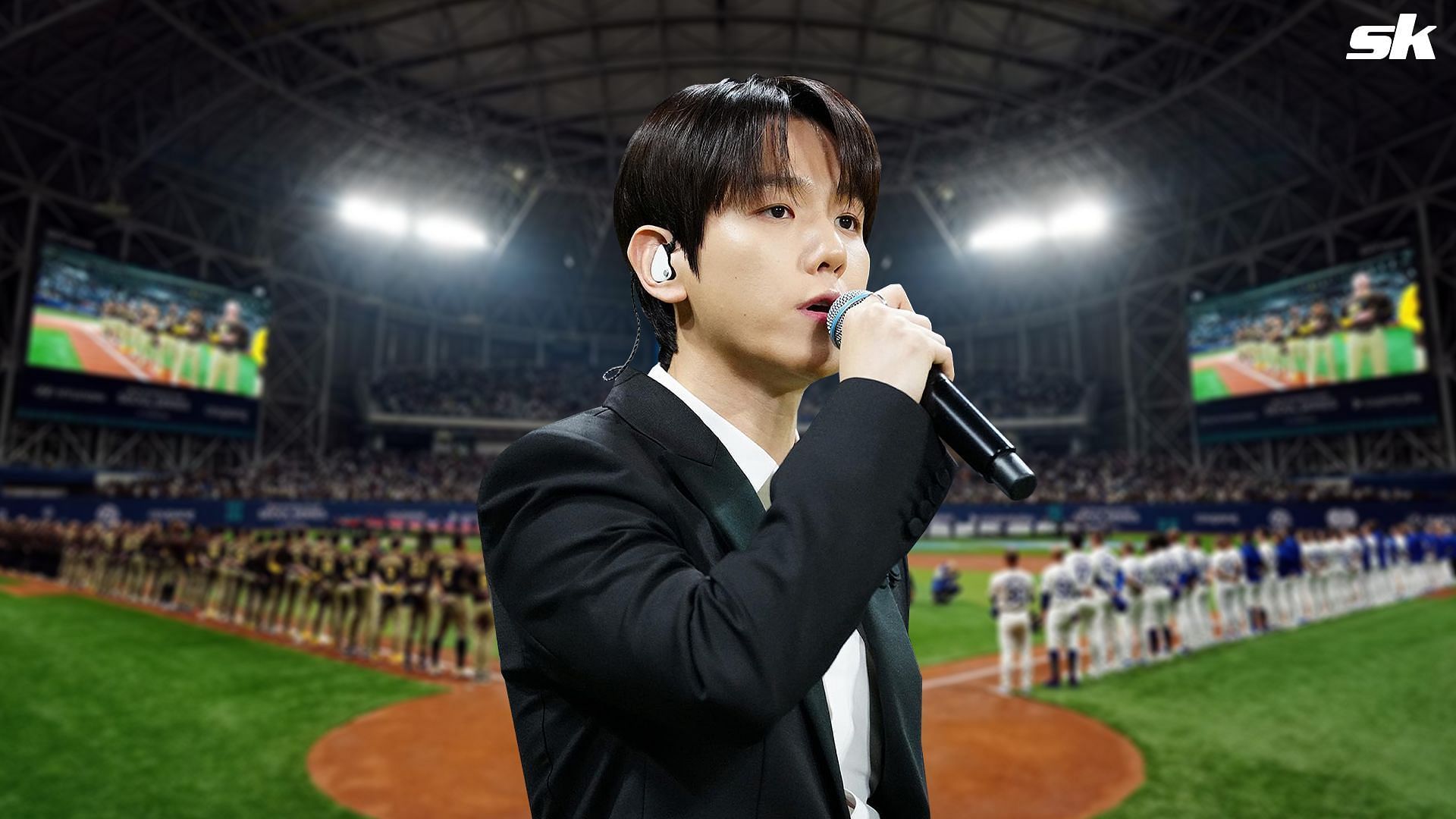 &quot;Finally figuring out how to attract non-baseball fans&quot; - MLB fans react as K-Pop star Baek Hyun wows crowd with national anthem singing act