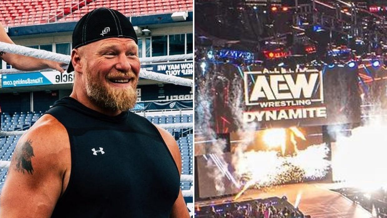 Former WWE Champion Brock Lesnar/ AEW