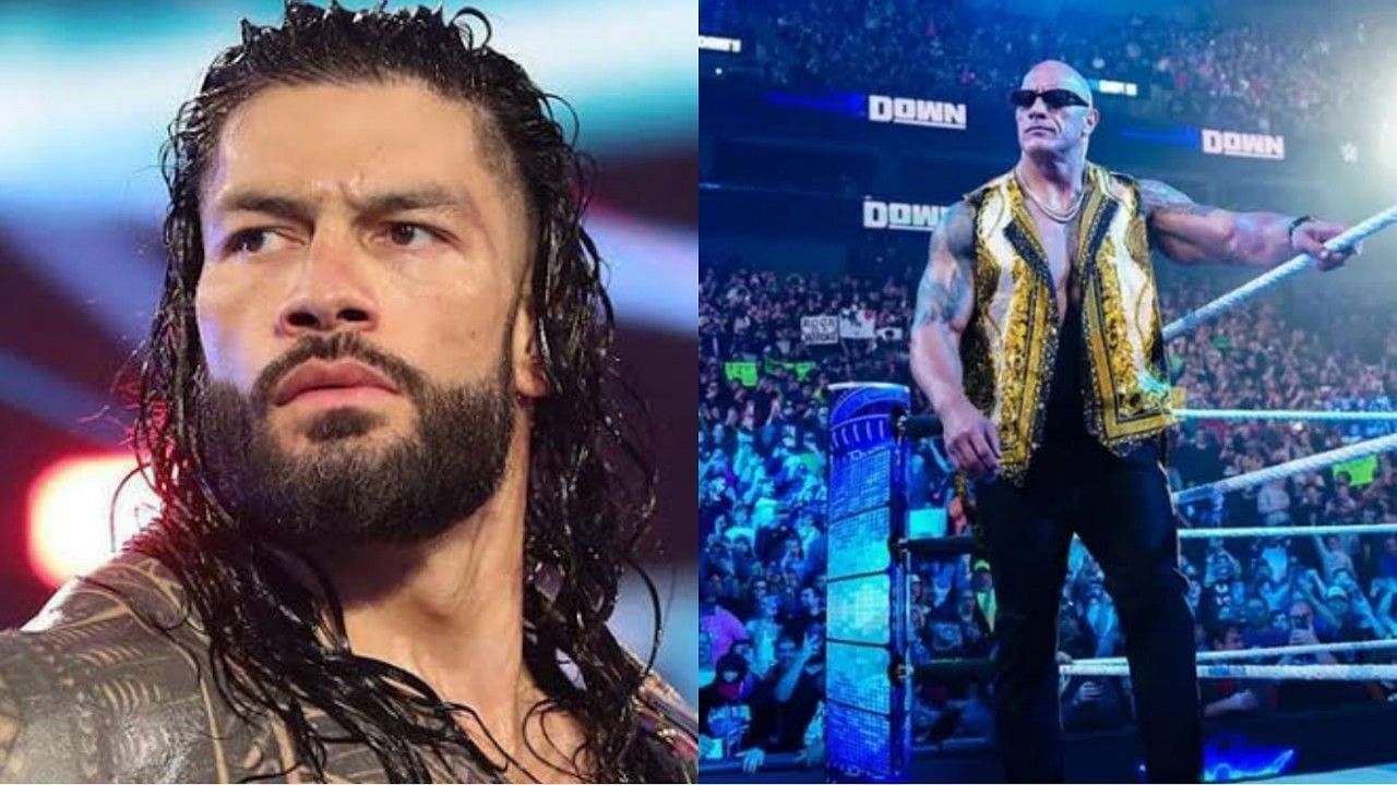 अनडिस्प्यूटेड WWE यूनिवर्सल चैंपियन रोमन रेंस और द रॉक 