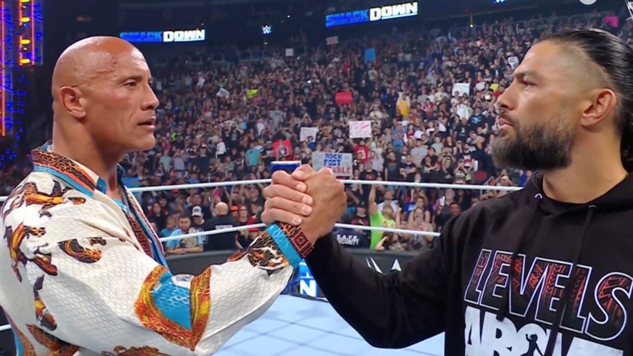 The Rock acknowledged Roman Reigns as the Tribal Chief