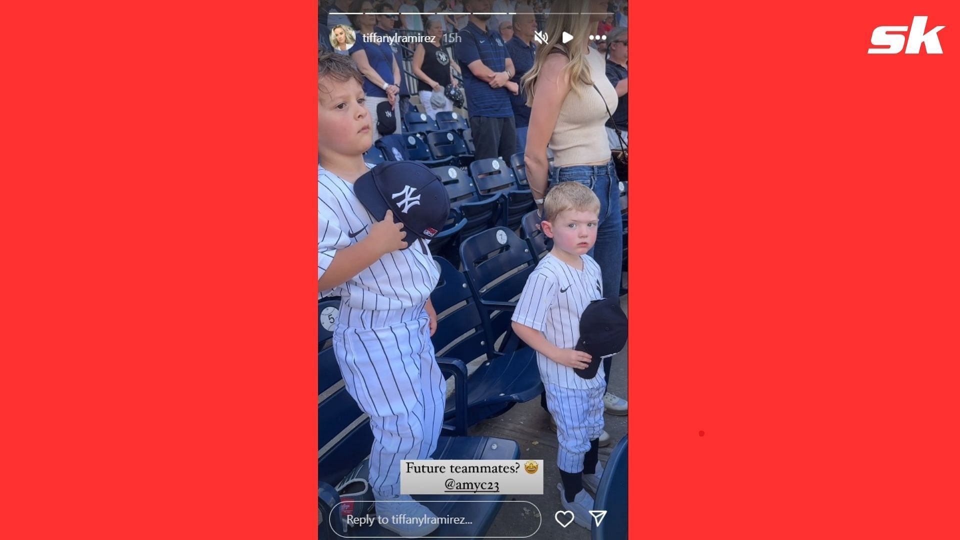 Nick Ramirez&#039; son Reese was pictured alongside Gerrit Cole&#039;s son Caden by Ramirez&#039; wife Tiffany