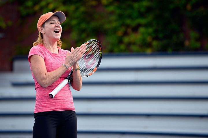 Chris Evert shares glimpse of her grueling tennis session with son ...