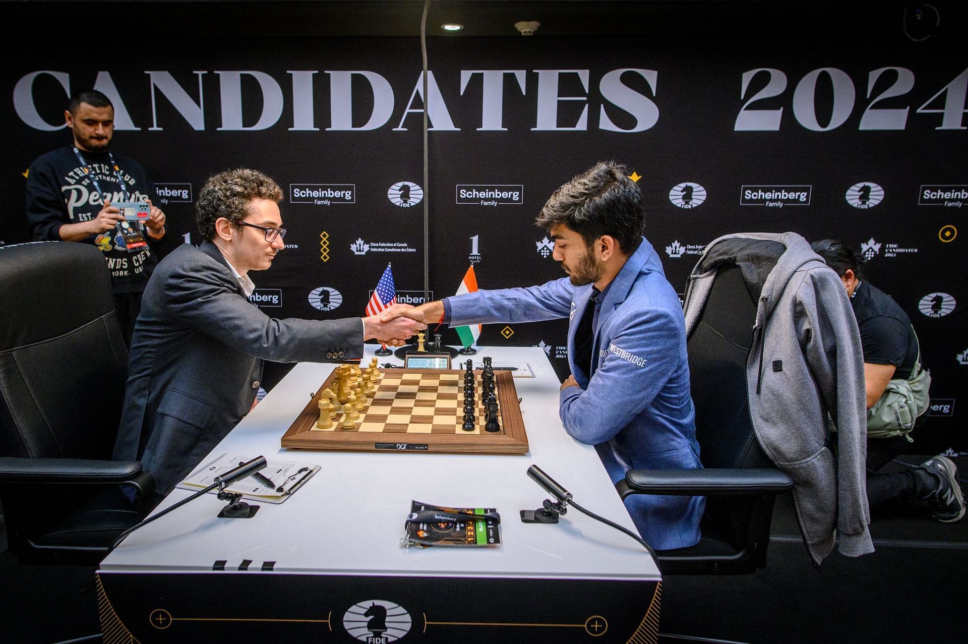Fabiano Caruana and Gukesh D maintain their level scores against each other in classical chess