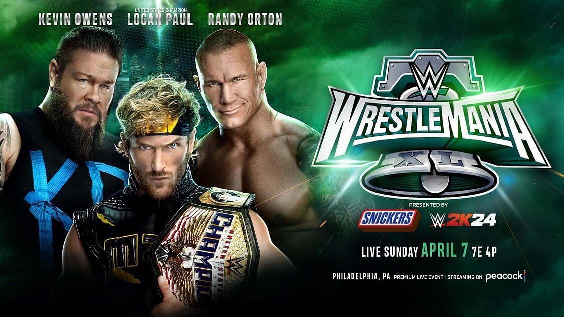 Logan Paul, Kevin Owens and Randy Orton will collide in a Triple Threat Match for the United States Championship at WrestleMania 40 (photo credit: WWE.com)