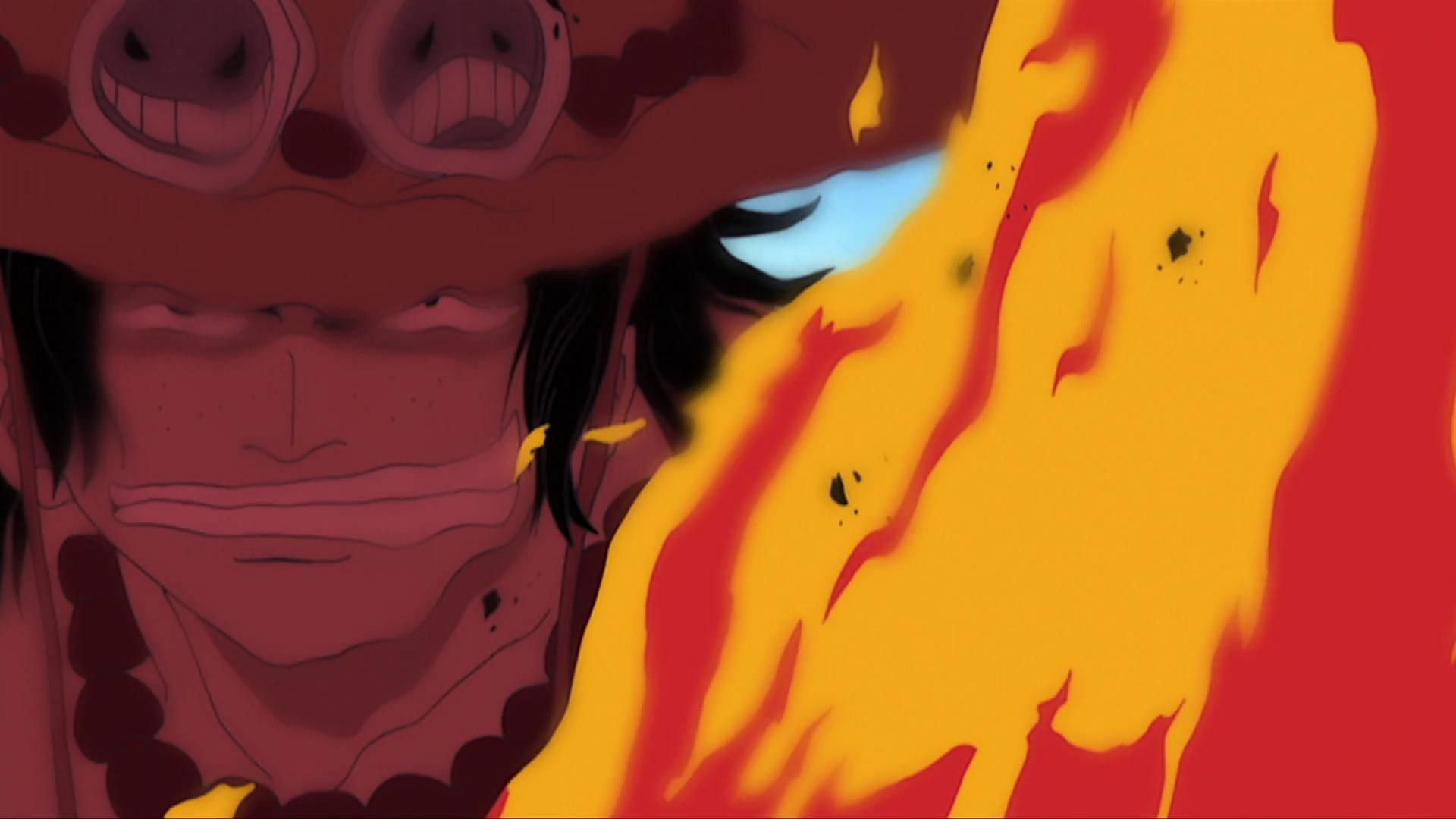 The Flame-Flame Fruit as seen in One Piece (Image via Toei Animation)