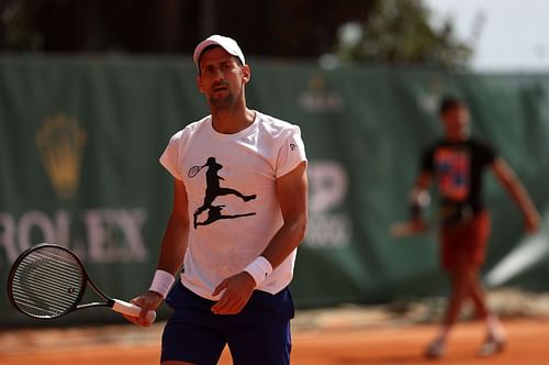 Djokovic at the Rolex Monte-Carlo Masters - Day Two