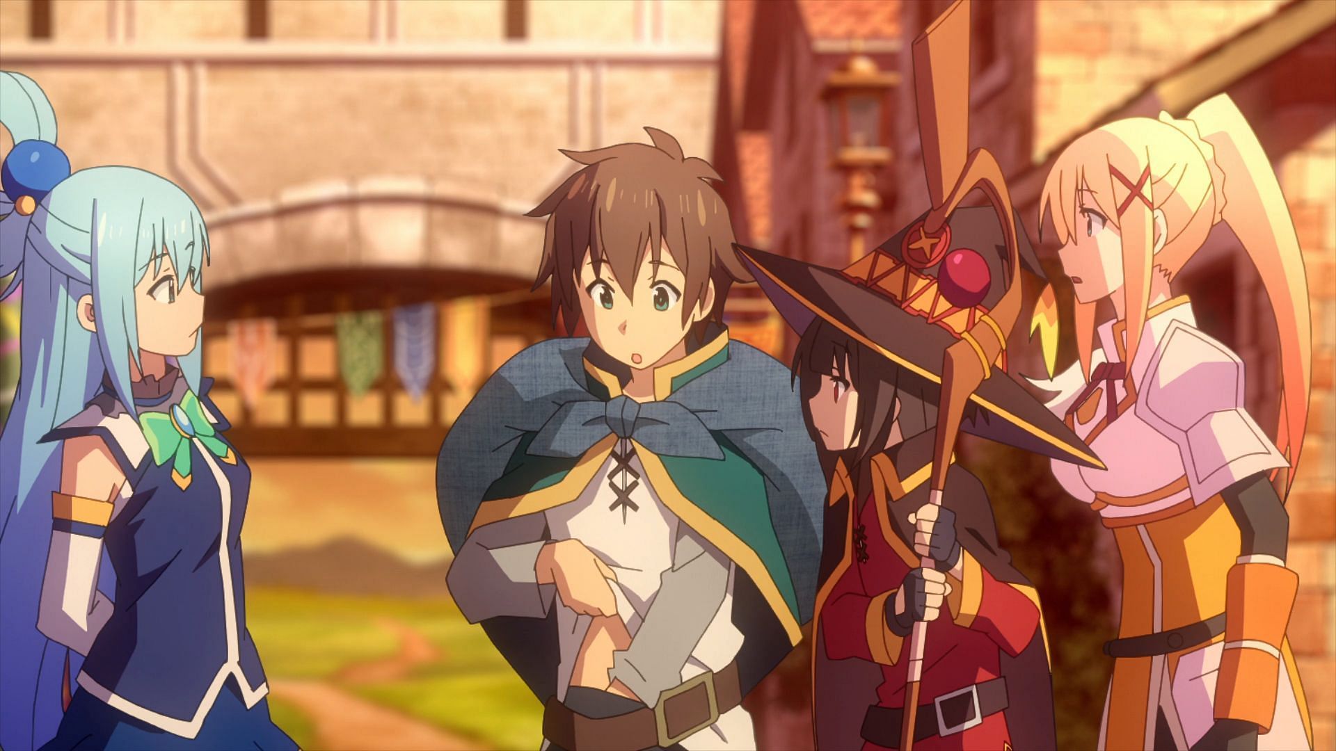 With Kazuma&#039;s dreams of monkhood behind him, KonoSuba season 3 episode 2 should see his party&#039;s next wacky adventure again (Image via Drive)