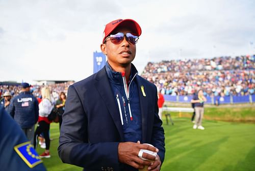 Tiger Woods at the 2018 Ryder Cup