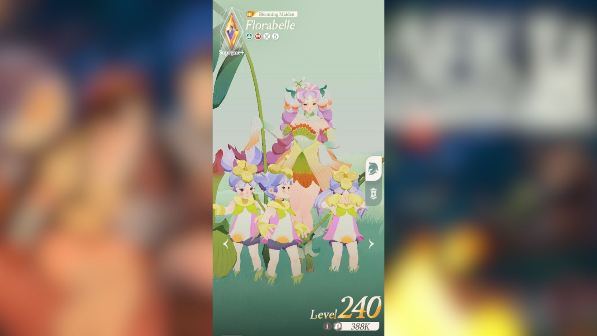 Florabelle summons minions on the battlefield (Image via Farlight Games)