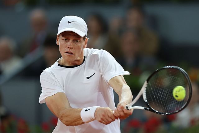 Jannik Sinner at the 2024 Mutua Madrid Open