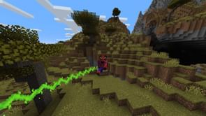 Minecraft Poisonous Potato update's grappling hook turns you into Spider-Man