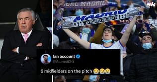 "Weird formation but VAMOS", "6 midfielders on the pitch" - Fans react as Real Madrid name XI for clash against Barcelona